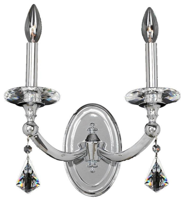 Chrome Floridia Wall Sconce With CrystalsBy KALCO LIGHTING