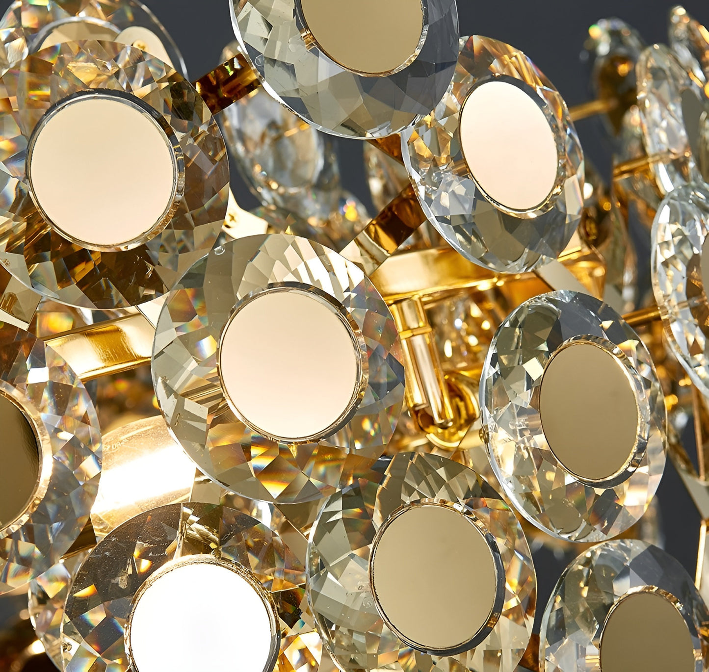 Alfano | Gold Creative Luxury Design Crystal LED Chandelier, Dia31.5"By Miron Demid LLC