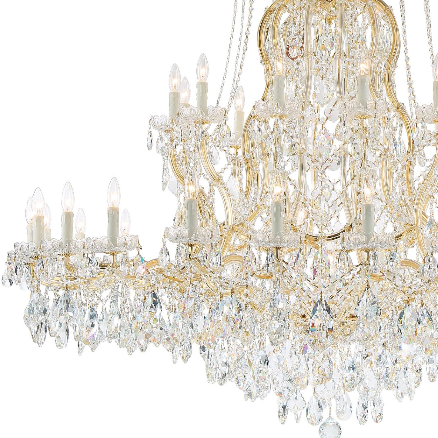 Crystorama Lighting Group 4460-CL-S Maria Theresa 37 Light 64"W - GoldBy Crystorama Lighting