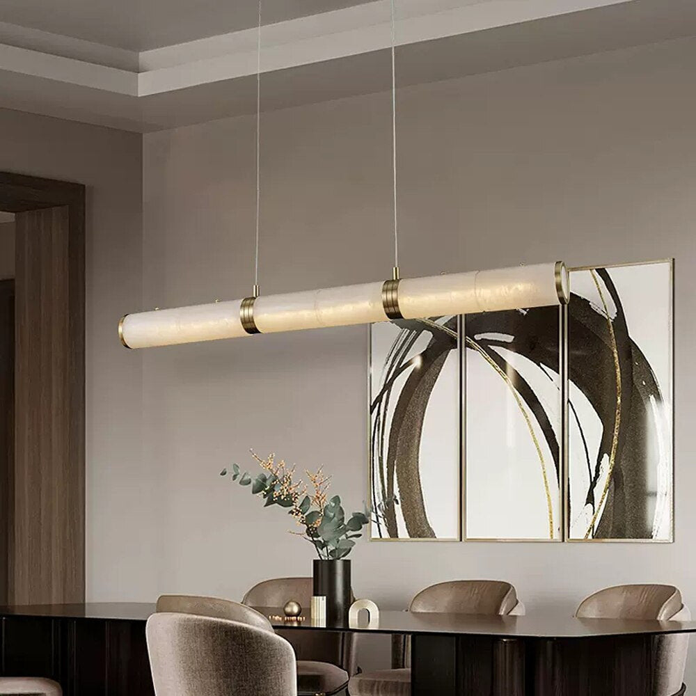 Moonshade Natural Marble Dining Room Lighting FixtureBy MORSALE