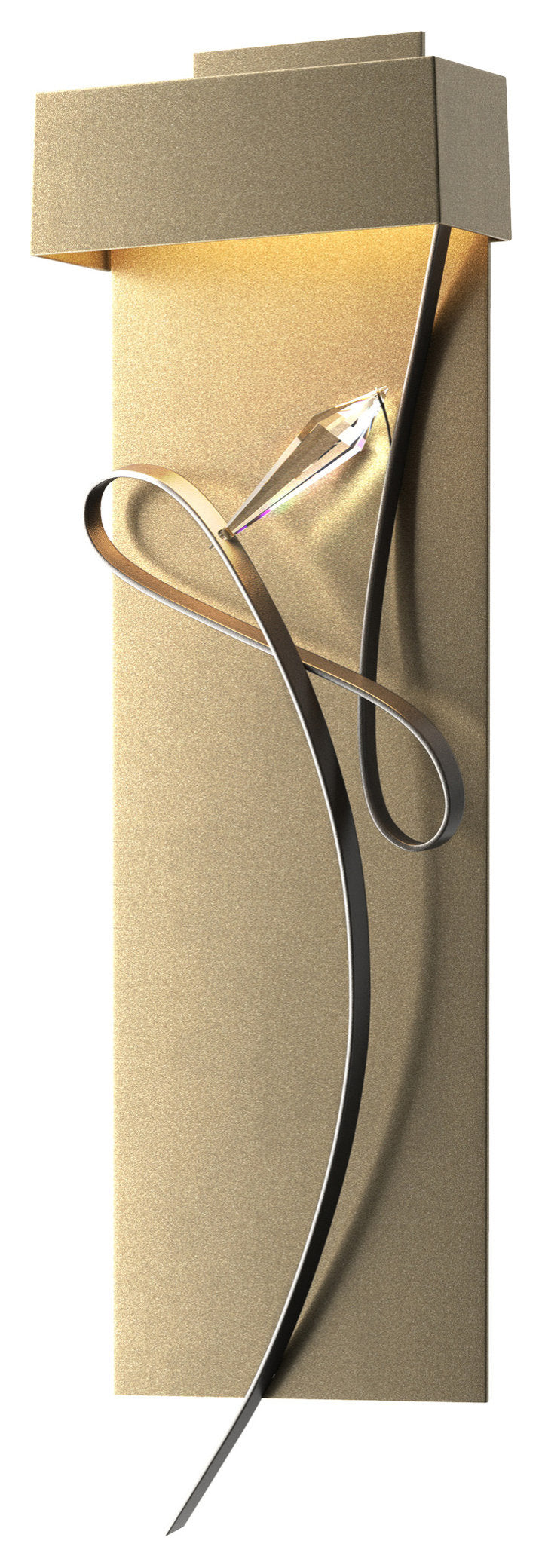Rhapsody LED Sconce, Soft Gold With Dark Smoke AccentBy Synchronicity