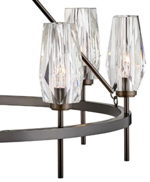 Ana 8 Light Large Chandelier in Modern-Glam Style, 36"Wx24.75"HBy Hinkley