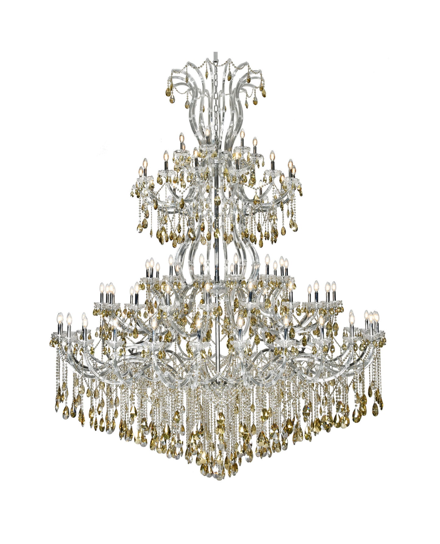 Elegant Lighting 2803G120-GT/RC Maria Theresa 84 Light 96"W - ChromeBy Elegant Furniture & Lighting
