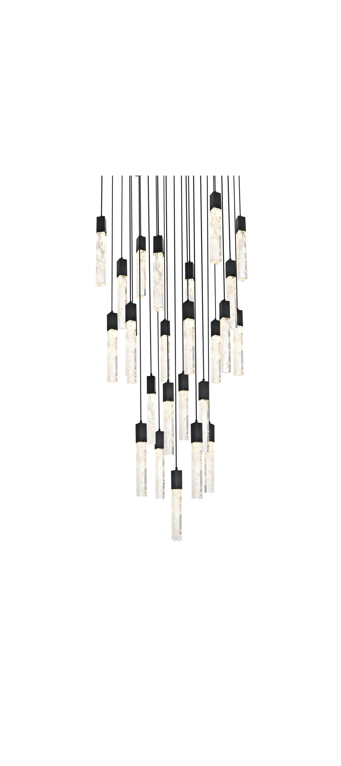 Home Living 36" Chandelier, BlackBy Home Living
