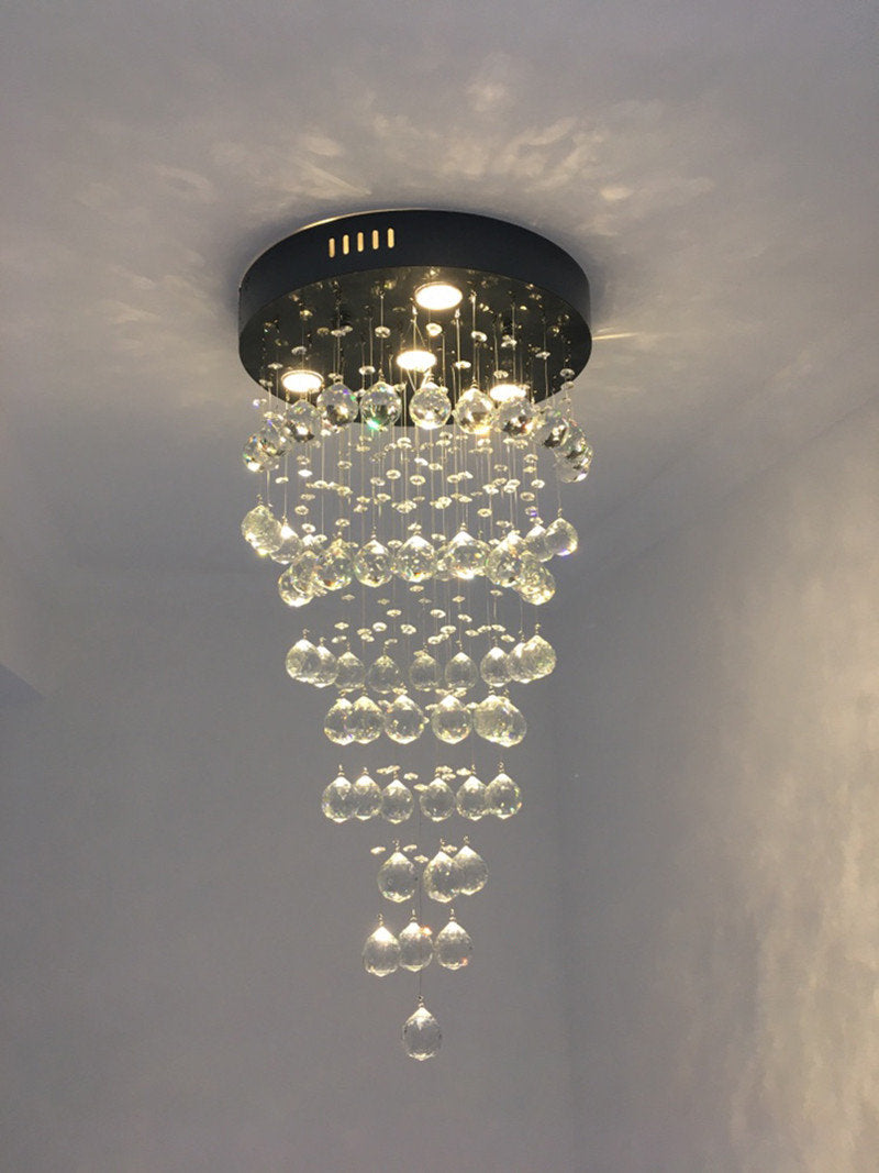 Le Tignet | Creative Large Raindrops Crystal Chandelier, 16 Bulbs, Warm LightBy Miron Demid LLC