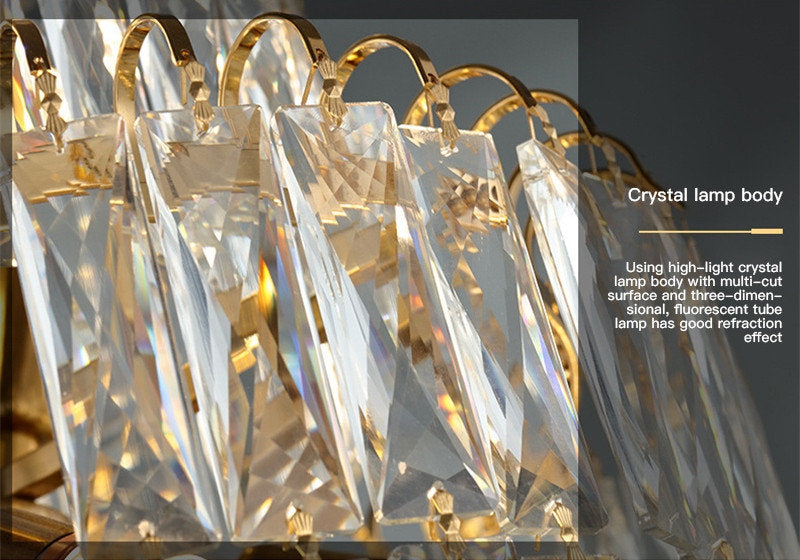 Pegli | New Luxury Long Crystal Chandelier for StairwayBy Miron Demid LLC