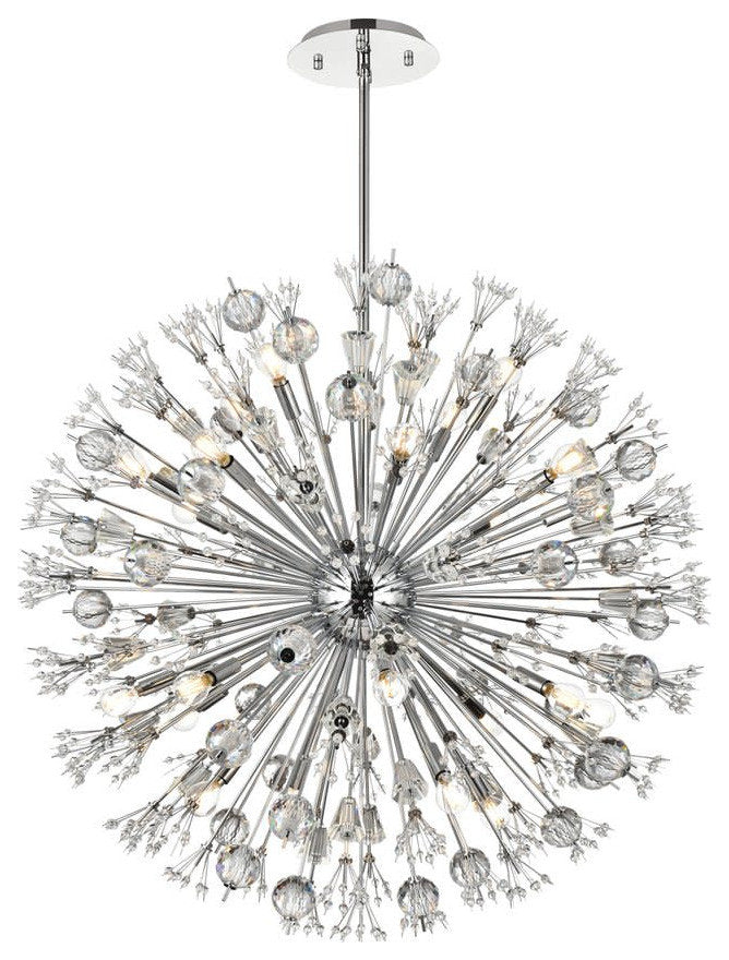 Elegant Lighting 2500D38 Vera 24 Light 38"W Crystal Sputnik - GoldBy Elegant Furniture & Lighting