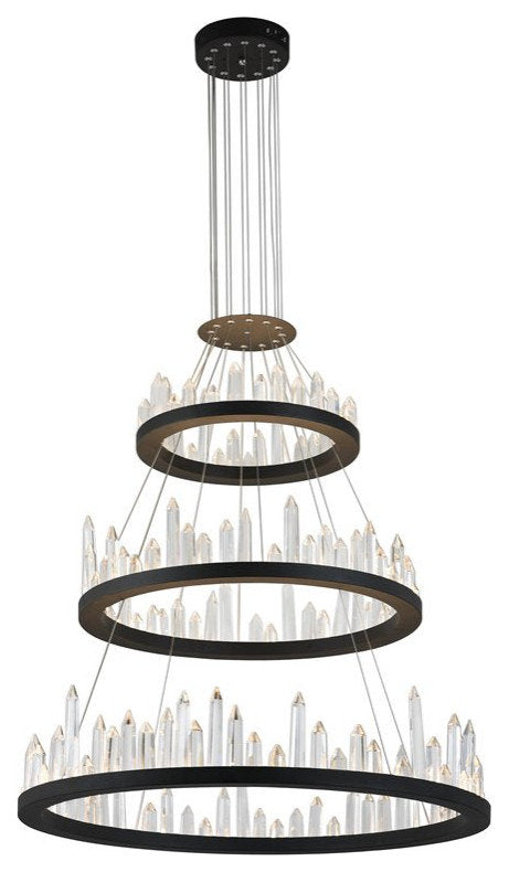 CWI Lighting Juliette Transitional Metal LED Chandelier in BlackBy CWI Lighting