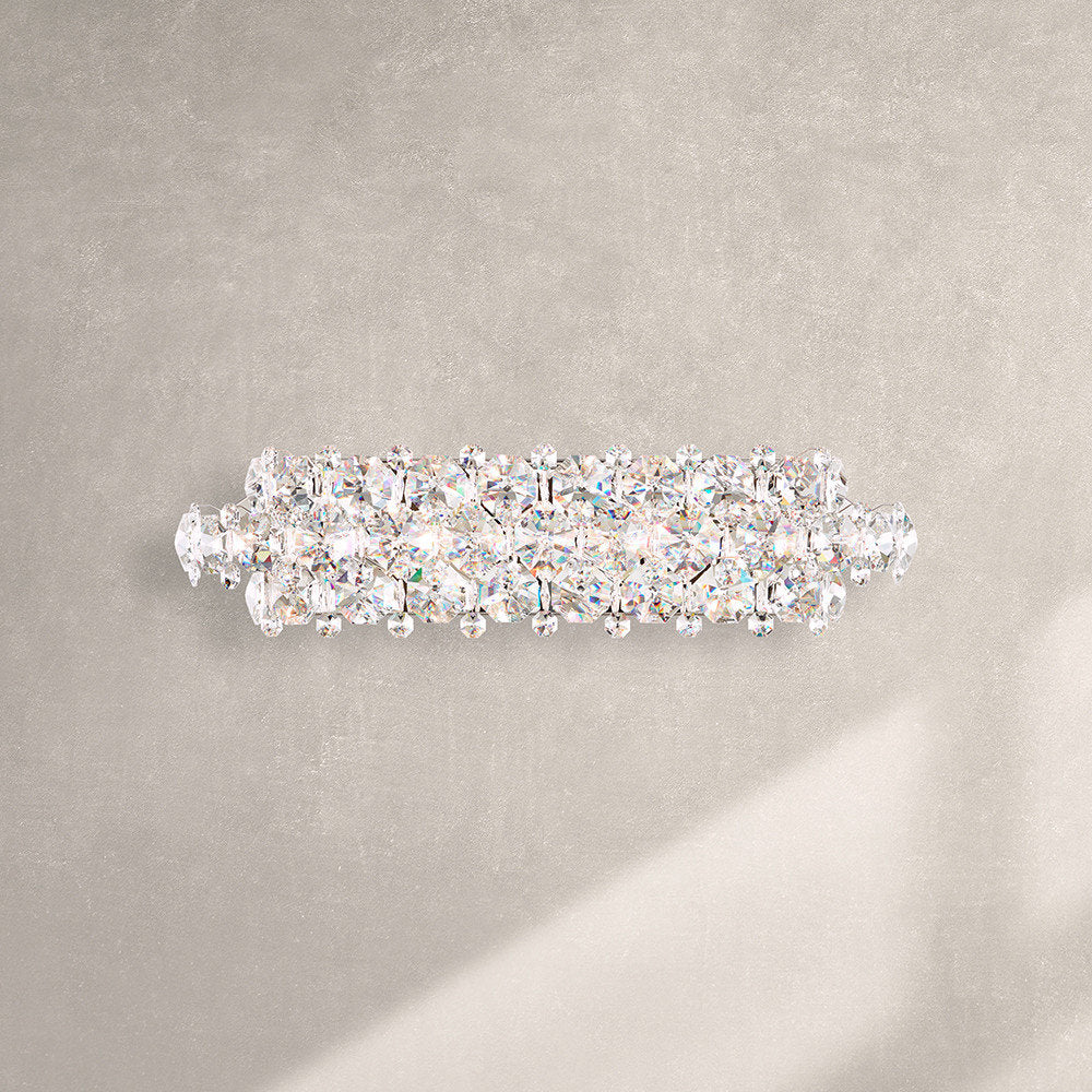 Schonbek Bn1224N-401S 5 Light Crystal Sconce, Polished Stainless SteelBy Schonbek
