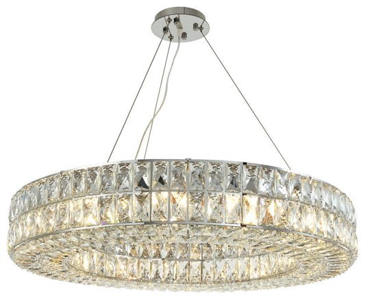 Modern LED Finest K9 Crystal Wheel Chandelier By Morsale, Diameter 32"By MORSALE