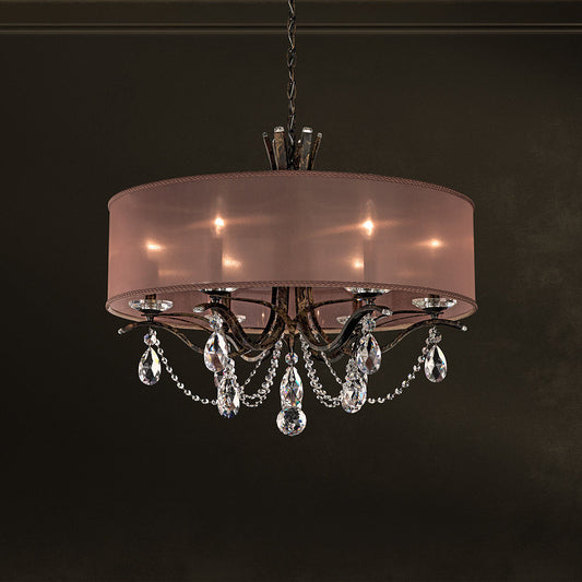 Schonbek Va8306N-76S2 6 Light Crystal Chandelier, Heirloom BronzeBy Schonbek
