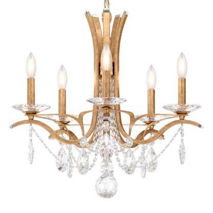 Schonbek Va8355N-26S 5 Light Crystal Chandelier, French GoldBy Schonbek