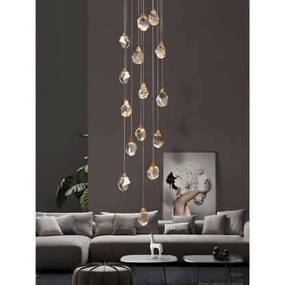 Luxury Diamond Crystal Chandelier, 14 Lights Round, DimmableBy Miron Demid LLC