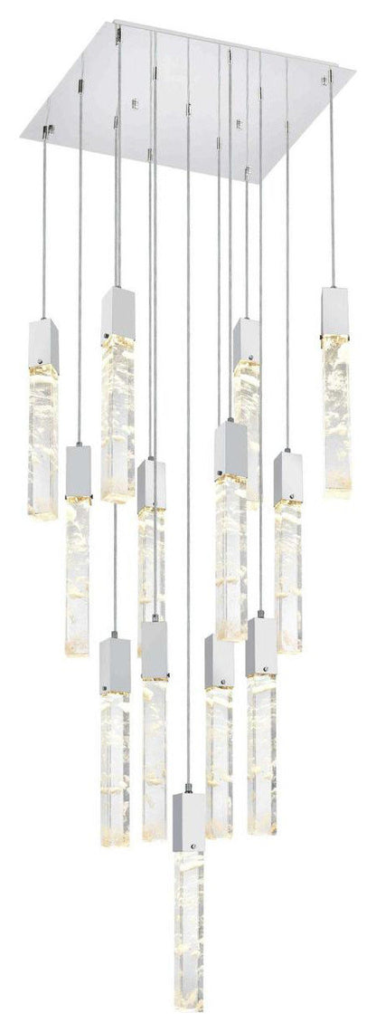 Aurora 13 Light Pendant, ChromeBy Elegant Furniture & Lighting