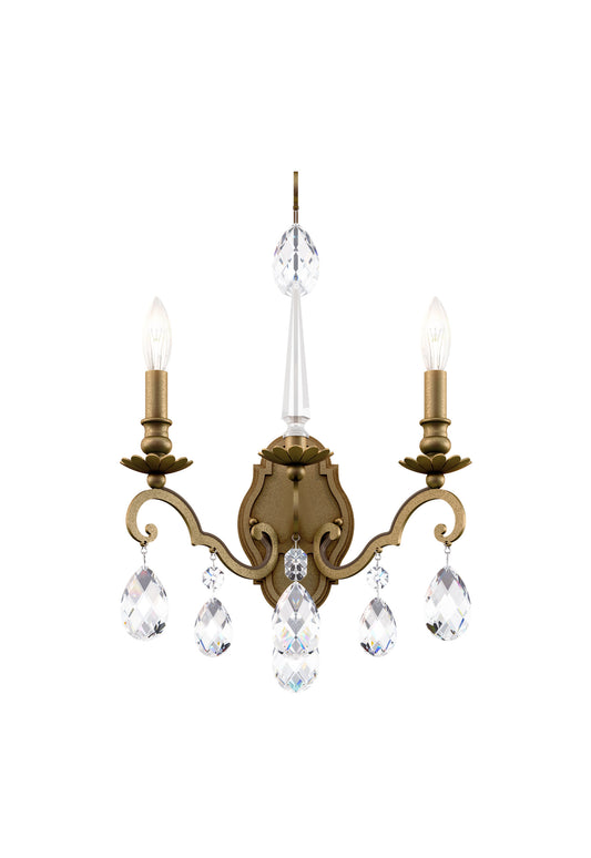 Schonbek Rn3861N-23H 2 Light Crystal Sconce, Etruscan GoldBy Schonbek