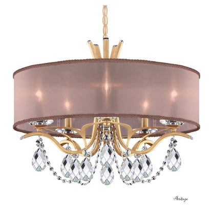 Schonbek Va8305N-26H3 5 Light Crystal Chandelier, French GoldBy Schonbek