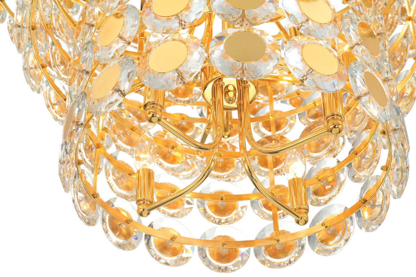 Eurofase Lighting 44289 Perrene 24 Light 32"W Waterfall - GoldBy Eurofase Lighting