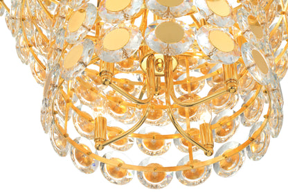 Eurofase Lighting 44289 Perrene 24 Light 32"W Waterfall - GoldBy Eurofase Lighting