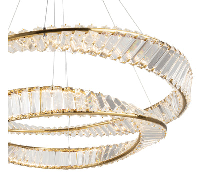 Stella LED Chandelier - 65W - Brushed BrassBy ARTCRAFT Lighting