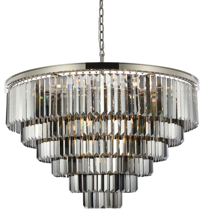 Elegant Lighting 1231D44-SS/RC Sydney 33 Light 44"W Crystal - Polished NickelBy Elegant Furniture & Lighting