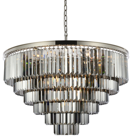 Elegant Lighting 1231D44-SS/RC Sydney 33 Light 44"W Crystal - Polished NickelBy Elegant Furniture & Lighting