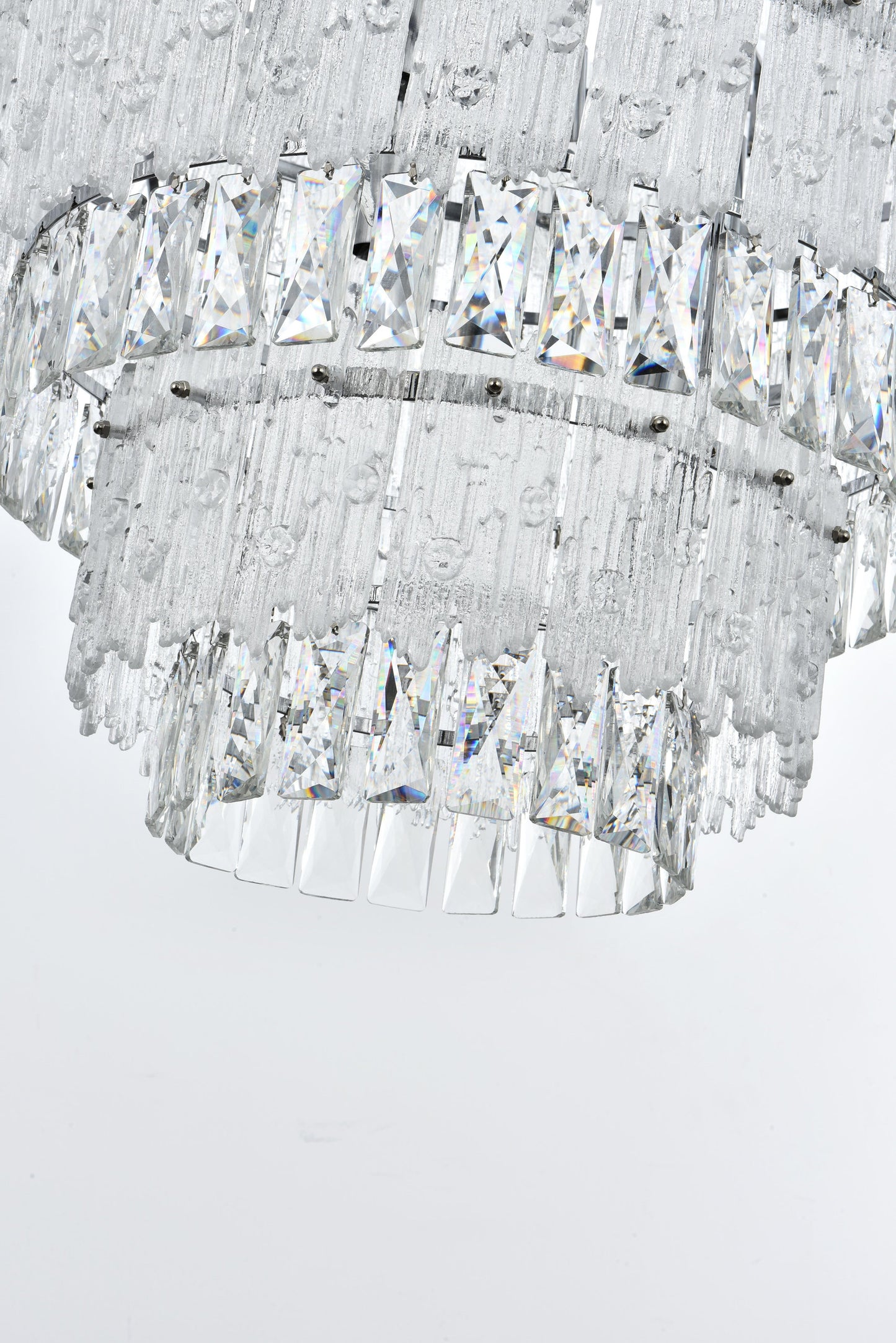 Home Living 36" Chandelier, ChromeBy Home Living