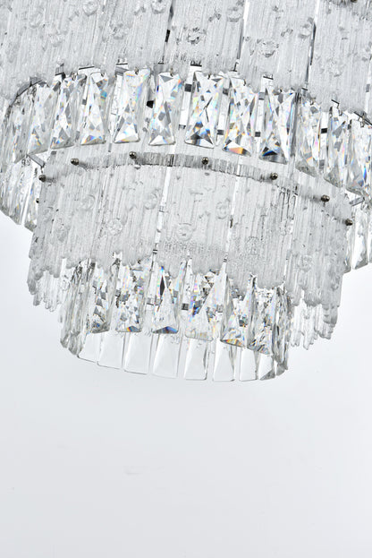 Home Living 36" Chandelier, ChromeBy Home Living