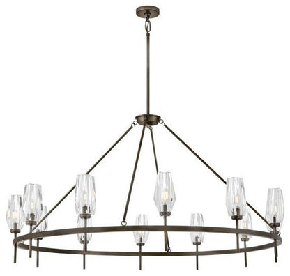 Ana 60W 12 LED Extra Large Chandelier, 32.25"Hx58"WBy Hinkley
