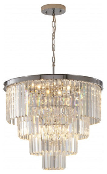 Bethel International LA82C24CH 12-Light Chandelier, ChromeBy Bethel Intl.