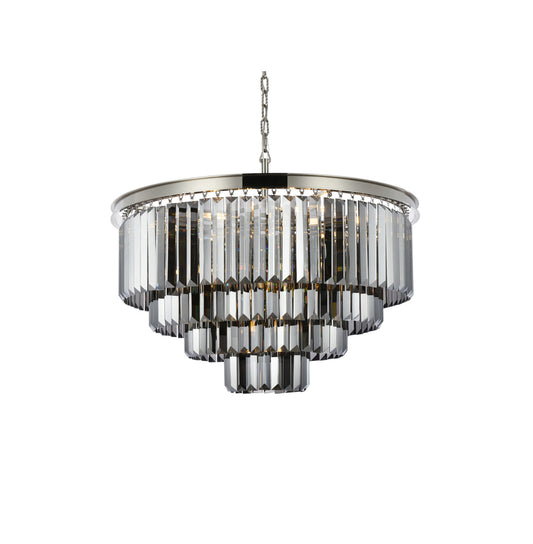 Elegant Lighting 1231D32-SS/RC Sydney 17 Light 32"W Crystal - Polished NickelBy Elegant Furniture & Lighting