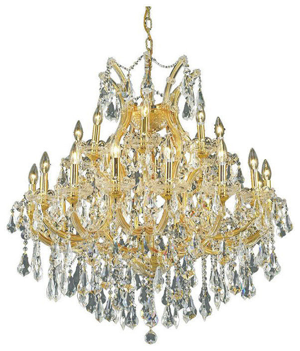 2801 Maria Theresa Collection Hanging Fixture, Clear, Royal CutBy Elegant Furniture & Lighting