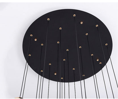 MIRODEMI? Laigueglia | Crystal LED Chandelier with Hanging Balls, Gold, 36 Lights, Warm Light, DimmableBy Miron Demid LLC