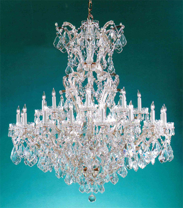 Crystorama 4424-GD-CL-SAQ Maria Theresa - Twenty-Five Light ChandelierBy Crystorama Lighting