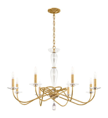 Schonbek Vx1008N-22H 8 Light Crystal Chandelier, Heirloom GoldBy Schonbek