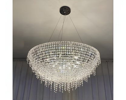 Bendejun | Luxury Brilliant Drops Crystal Chandelier, Dia23.6xh11.8", Warm LightBy Miron Demid LLC