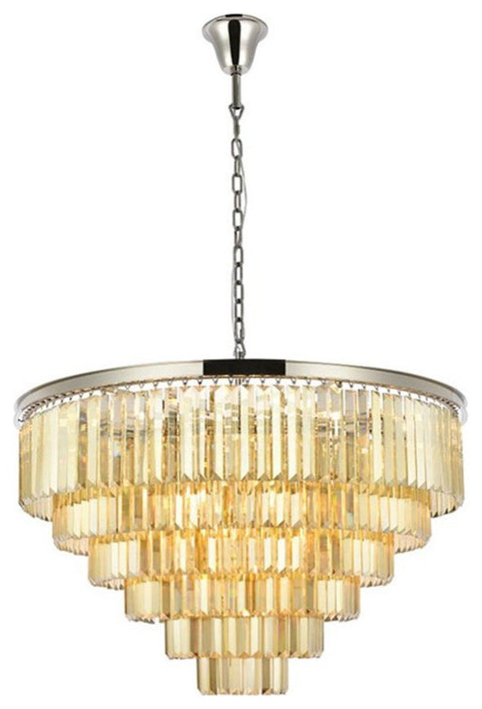 Urban Classic Sydney 33-Light Metal Royal Cut Chandelier in Polished NickelBy Urban Classic
