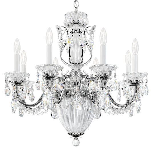 Schonbek 1238N-40S 11 Light Crystal Chandelier, Polished SilverBy Schonbek
