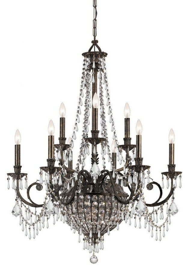 Crystorama 5168-EB-CL-MWP Vanderbilt - Twelve Light ChandelierBy Crystorama Lighting