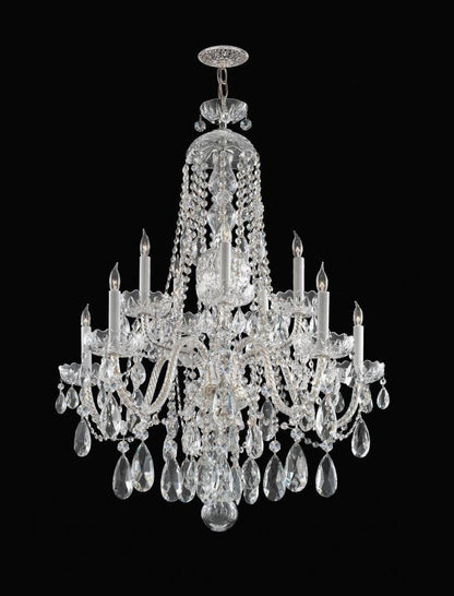 Crystorama 10-Light Clear Crystal Chrome Chandelier, Polished Chrome, Polished CBy Crystorama Lighting