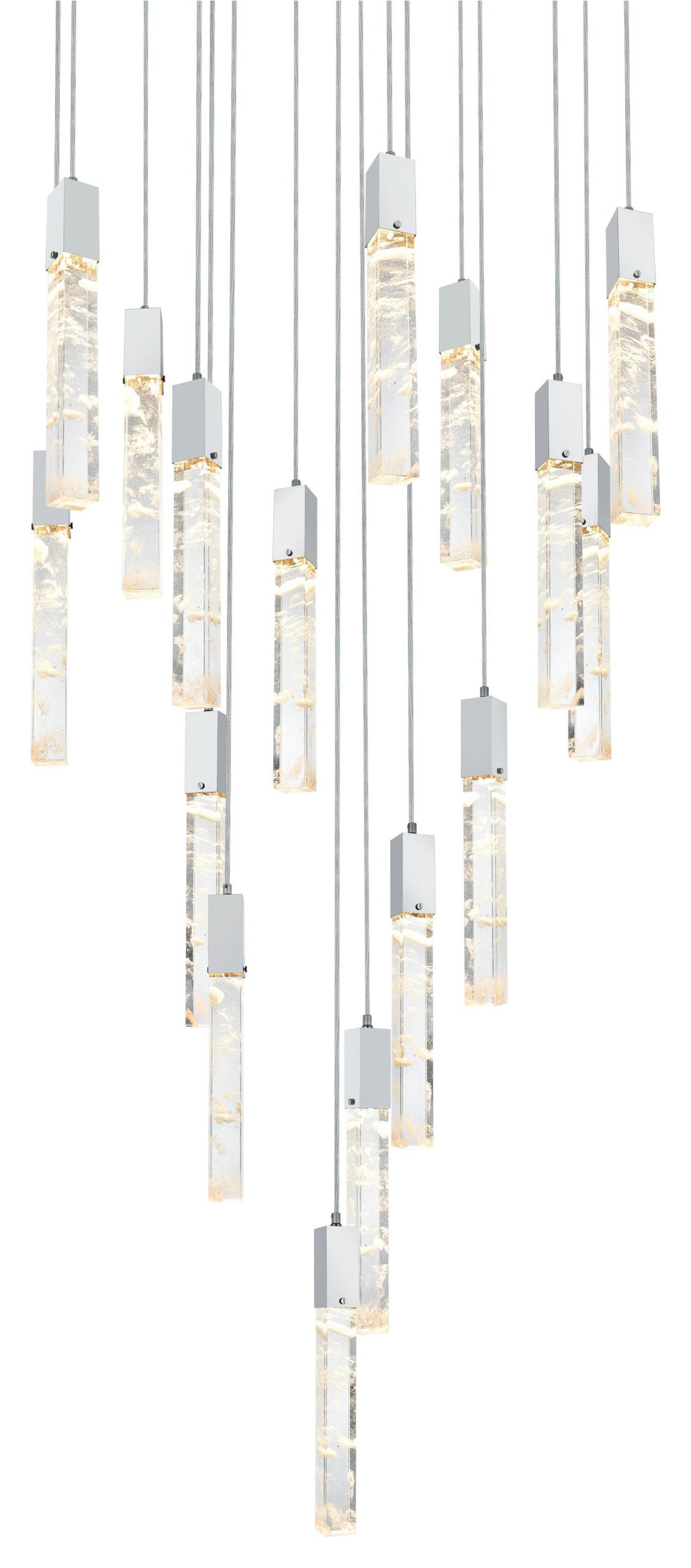 Home Living 36" Chandelier, ChromeBy Home Living
