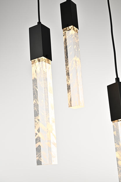 Home Living 42" Chandelier, BlackBy Home Living