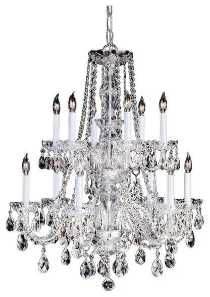 Crystorama 12-Light Clear Swarovski Spectra Crystal Chrome ChandelierBy Crystorama Lighting