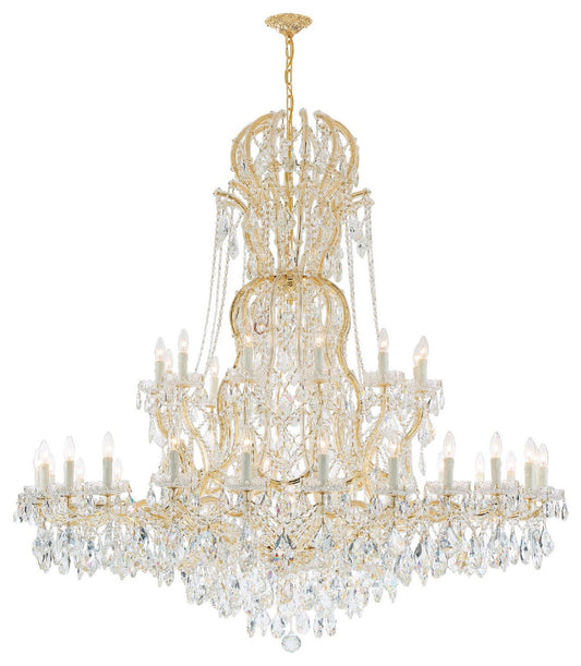 Crystorama Lighting Group 4460-CL-S Maria Theresa 37 Light 64"W - GoldBy Crystorama Lighting
