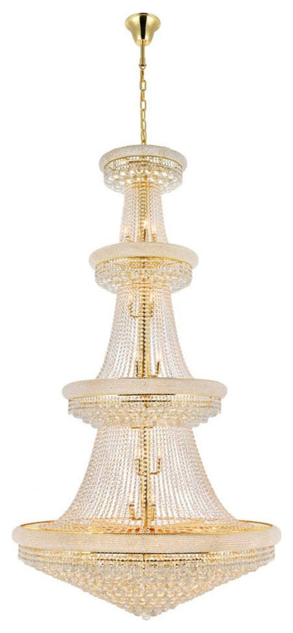 Elegant Lighting V1800G48/RC Primo 42 Light 48"W Crystal Empire - ChromeBy Elegant Furniture & Lighting