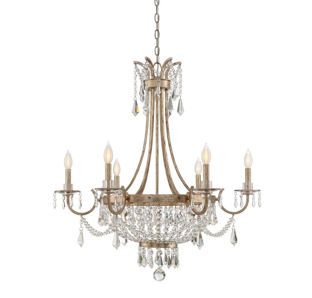 Glacier Chandelier, 16-Light, Clear, 27.5"H (16-1290 50500R0)
