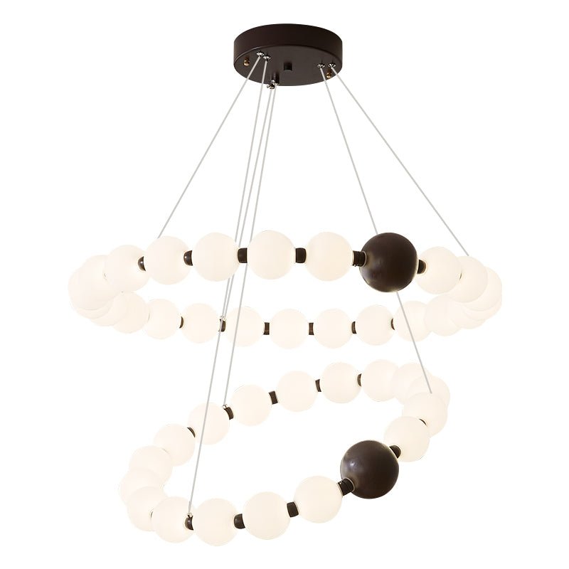 Celestial Bead Ring Chandelier