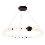Celestial Bead Ring Chandelier