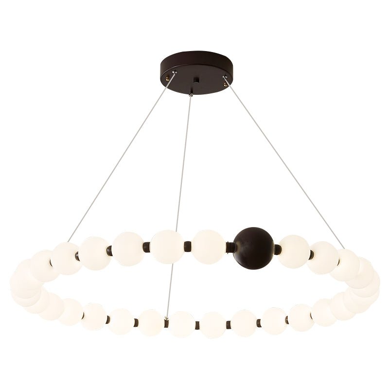 Celestial Bead Ring Chandelier