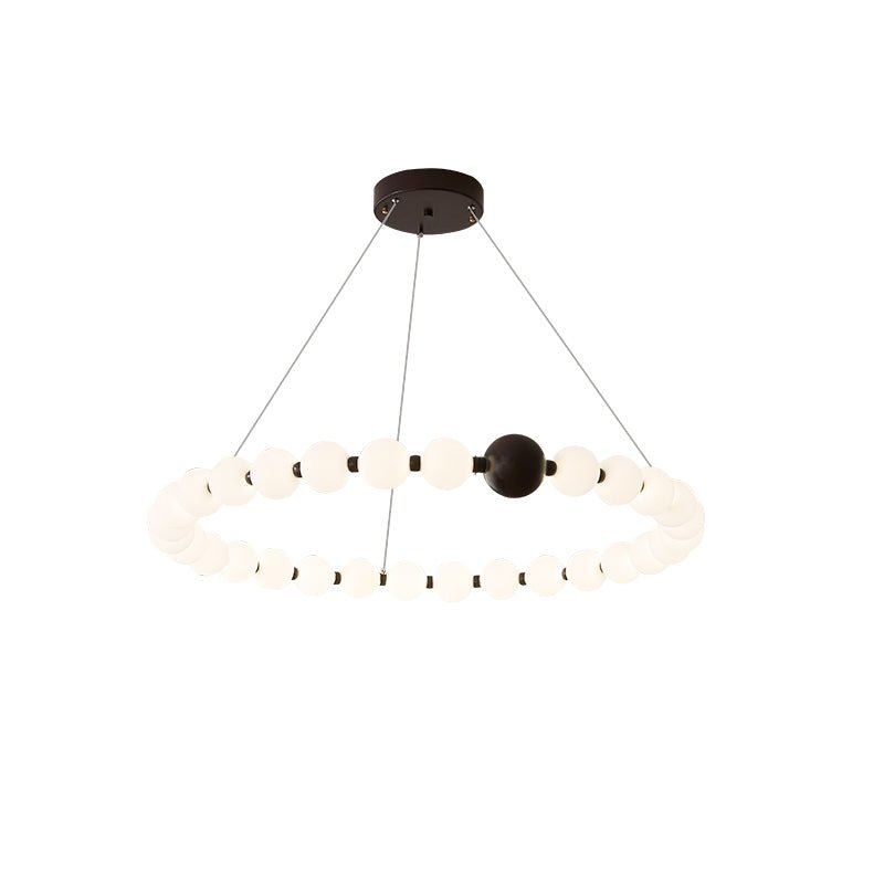 Celestial Bead Ring Chandelier