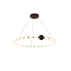 Celestial Bead Ring Chandelier